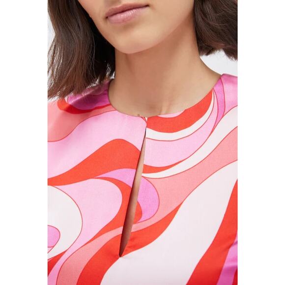 HYACINTH HOUSE Pink Mod Geo Mitzi Mini Dress Size M NWT - Picture 2 of 6